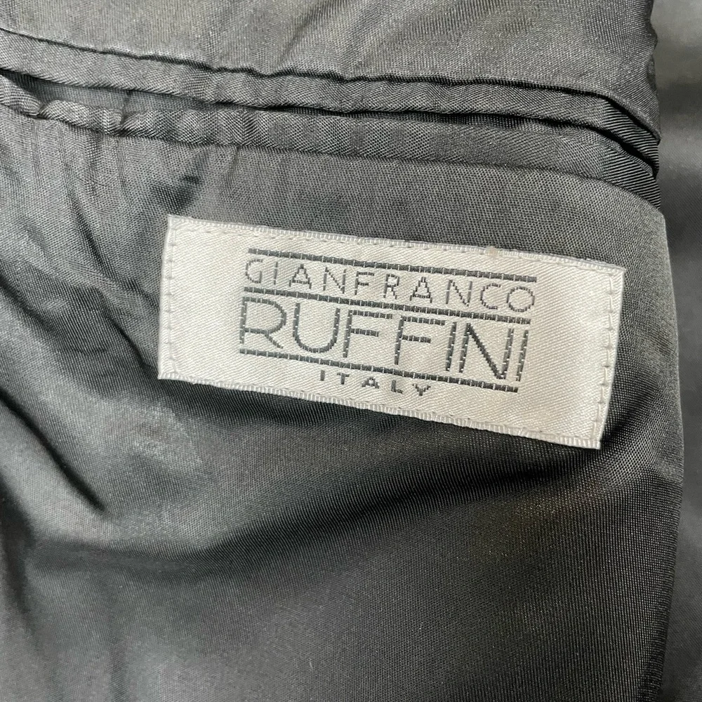Vintage Gianfranco Ruffini Mens 44R Black Cashmere Blend Blazer PR‎ Macedonia